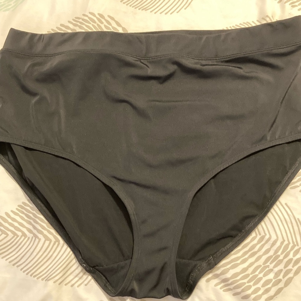 Black High-Waisted Bikini Bottom